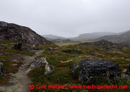 Ilulissat Wanderweg typische Umgebung