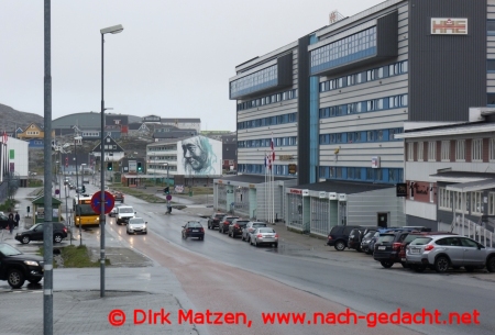 Nuuk, Stadtzentrum Verkehr