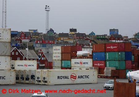Aasiaat am Hafen