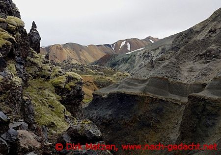 Wanderweg durch die Graenagil-Schlucht