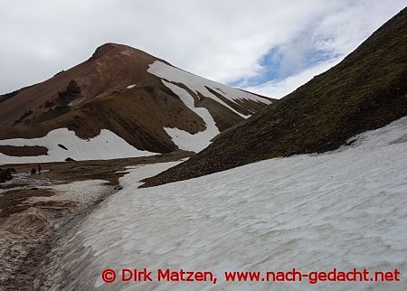 Schneefelder auf dem Lagavegur