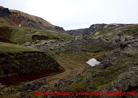 Umgebung vom Camp Landmannalaugar