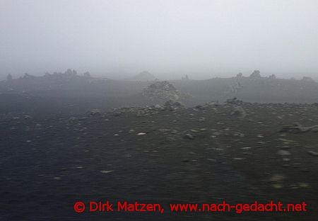 Island, Nebel im Hochland