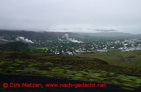 Island, geothermisches Feld bei Ortschaft