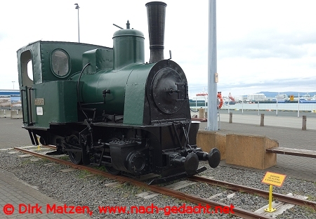 Reykjavik, historische Lokomotive