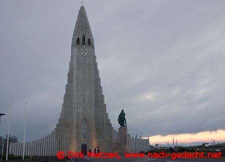 Reykjavik, Hallgrímskirkja nachts