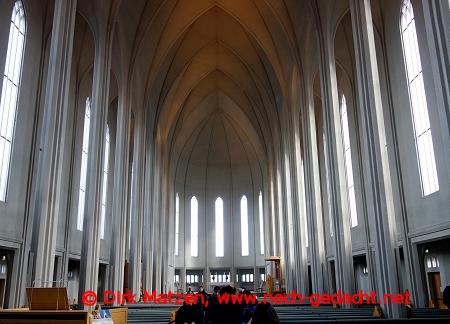 Reykjavik, Hallgrímskirkja innen