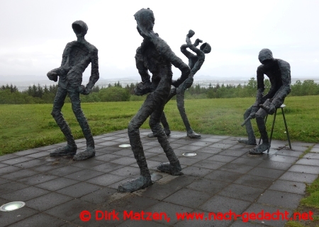 Reykjavik, Statue Dansleikur von Þorbjörg Guðrún Pálsdóttir