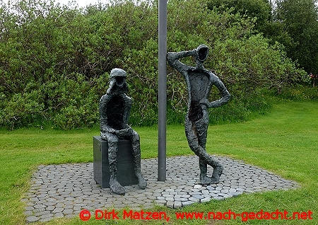Reykjavik, Statue von Þorbjörg Guðrún Pálsdóttir
