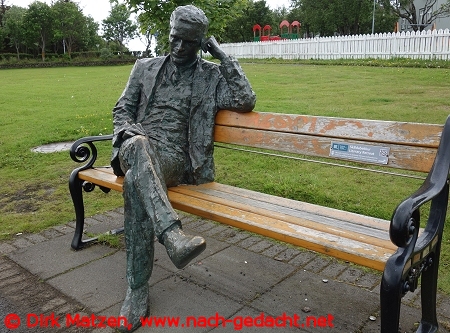 Reykjavik, Statue von Tómas Guðmundsson