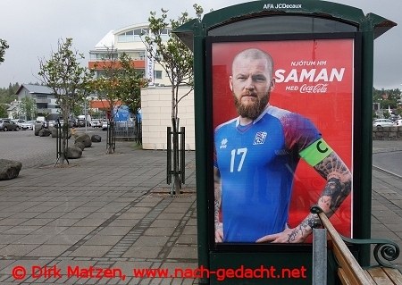 Reykjavik, Fußball-WM-Werbung
