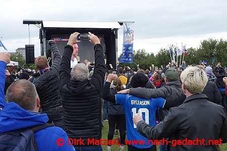 Reykjavik, WM 2018 Tor für Island