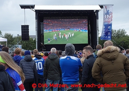 Reykjavik, WM 2018 Spielende gegen Kroatien