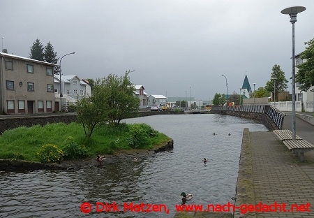 Hafnarfjörður, See im Stadtzentrum