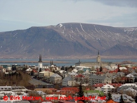 Blick über Reykjavik