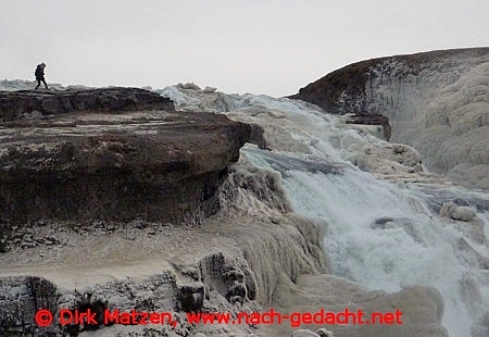 Island Wasserfall Gullfoss