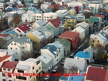 Reykjavik Bunte Häuser