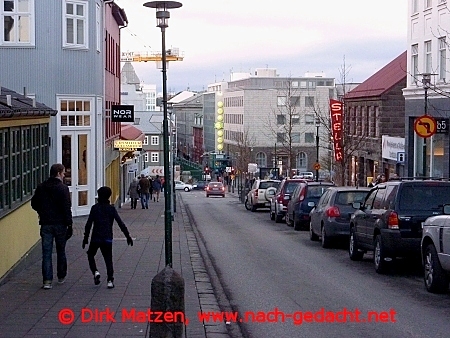 Reykjavik Einkaufsstraße