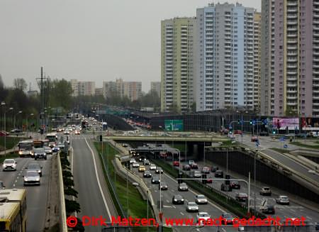 Katowice Plattenbauten bis zum Horizont