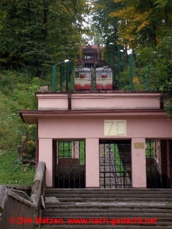 Kaunas, Standseilbahn zum Aleksotas-Hgel