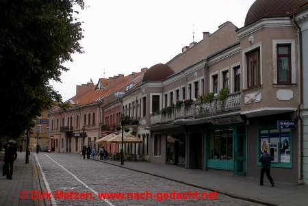 Kaunas - Vilniaus gatvė mit Radweg