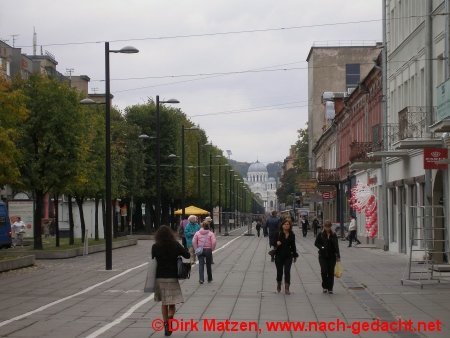 Kaunas, Fußgängerzone Laisvės alėja