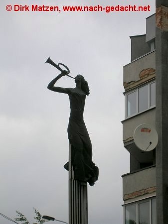 Kaunas, Statue in der Fußgängerzone