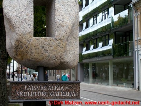 Kaunas, Skulpturen-Galerie in der Fußgängerzone