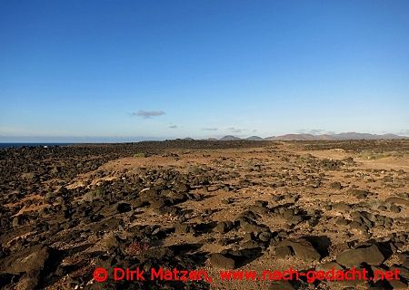 Lanzarote, in der Ebene El Rubicon