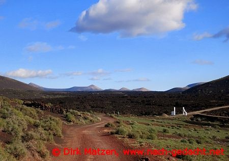 Lanzarote, Feldweg bei El Golfo