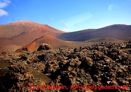 Lanzarote, Vulkanberge im Nationalpark Timanfaya