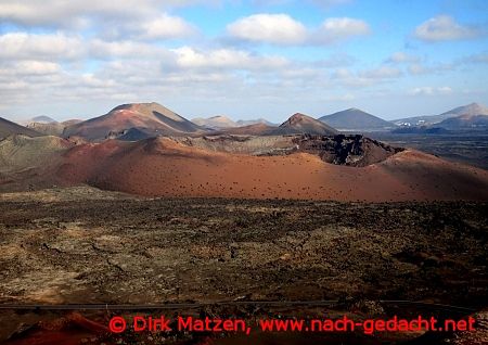 Lanzarote, Krater eines Vulkanbergs