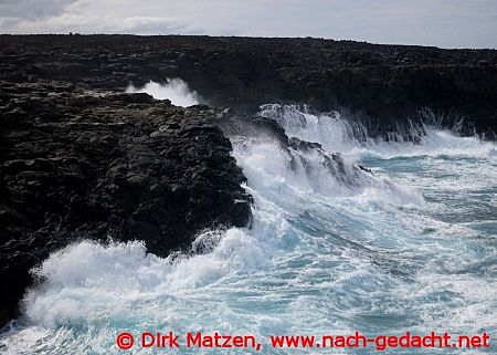 Lanzarote, Brandung an der Kste