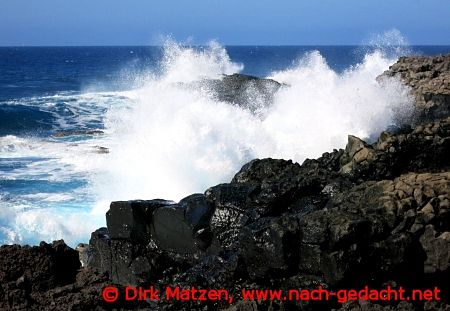 Lanzarote, Tosende Brandung