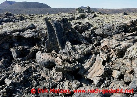 Lanzarote, Formationen von Lavaplatten