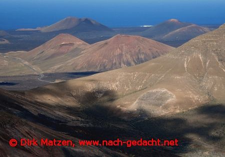 Lanzarote, Aussicht auf Vulkanberge