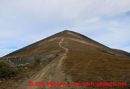 Lanzarote, Weg auf den Montaa de Guardilama