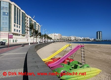Lanzarote, Arrecife Stadtstrand