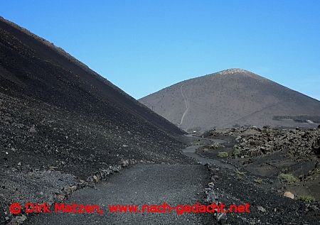 Lanzarote, Caldera de los Cuervos Wanderweg
