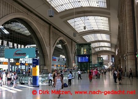 Leipzig, Hauptbahnhof Innen