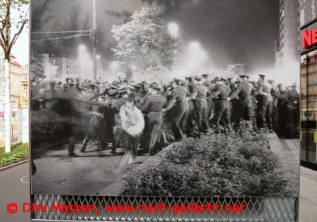 Leipzig, Infotafel Montagsdemonstration 2.10.1989
