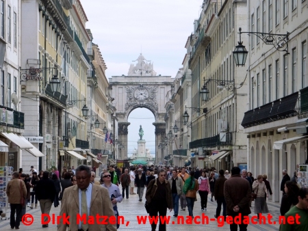 Lissabon, Rua Augusta in der Baixa