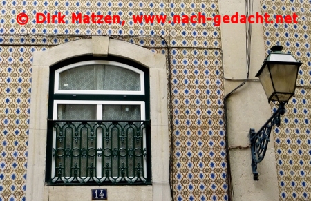 Lissabon, Kacheln an Häusern