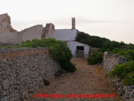 Menorca, Ruine auf der Mola de Fornells