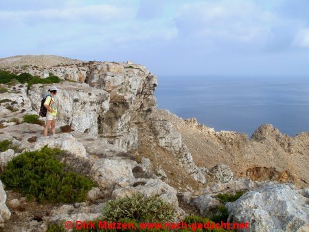 Menorca, Mola de Fornells - Abbruchkante