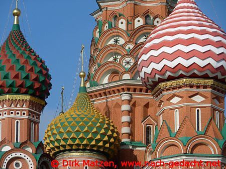 Moskau, Details Basilius Kathedrale