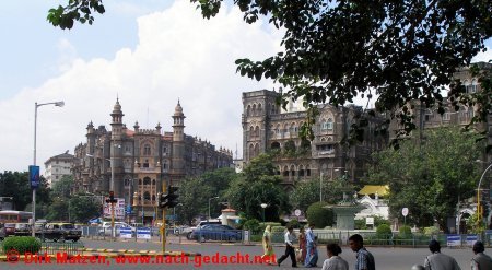 Mumbai/Bombay, Im Stadtteil Fort am Wellington Circle
