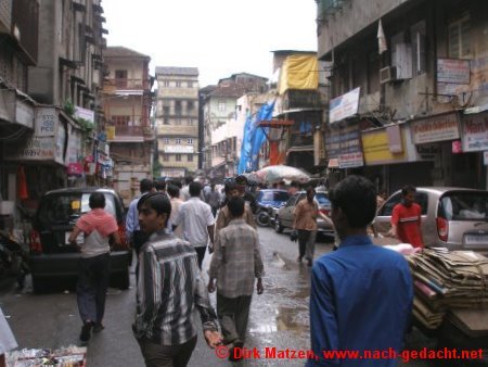 Mumbai/Bombay, Basarviertel am Crawford Markt