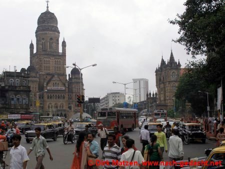 Mumbai/Bombay, Straßenverkehr im Zentrum
