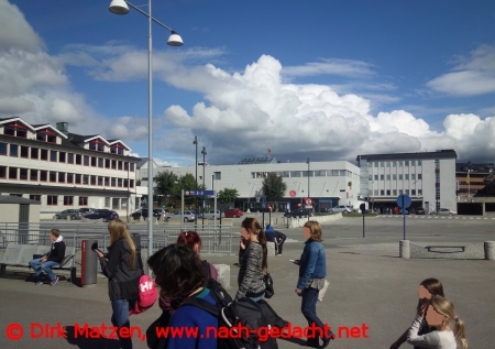 Zugfahrt Nordlandbahn, Bahnhof von Mo i Rana